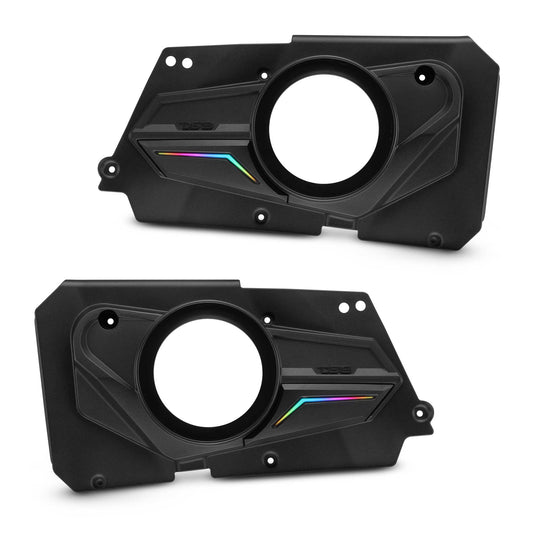Polaris RZR-XP 2014-2023 Rear Door Panels for 6.5" Speakers with Digital LED Lighting.