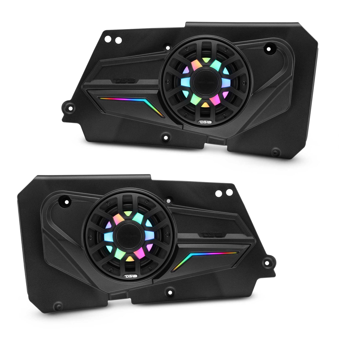 Polaris RZR-XP 2014-2023 Rear Door Panels Loaded with NXL-iQ 6.5" Coaxial Speakers with Digital LED Lighting.