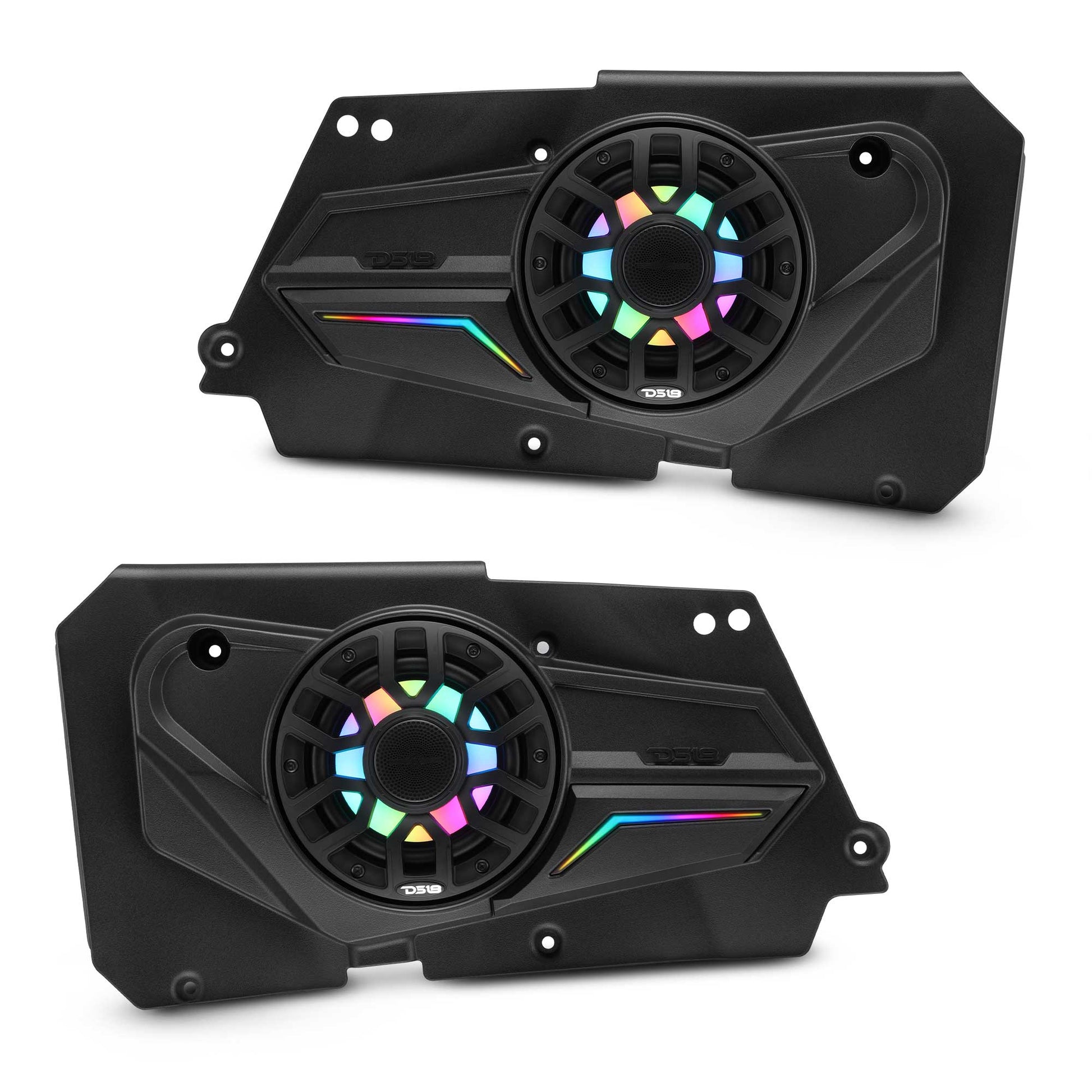 Polaris RZR-XP 2014-2023 Rear Door Panels Loaded with NXL-iQ 6.5" Coaxial Speakers with Digital LED Lighting.