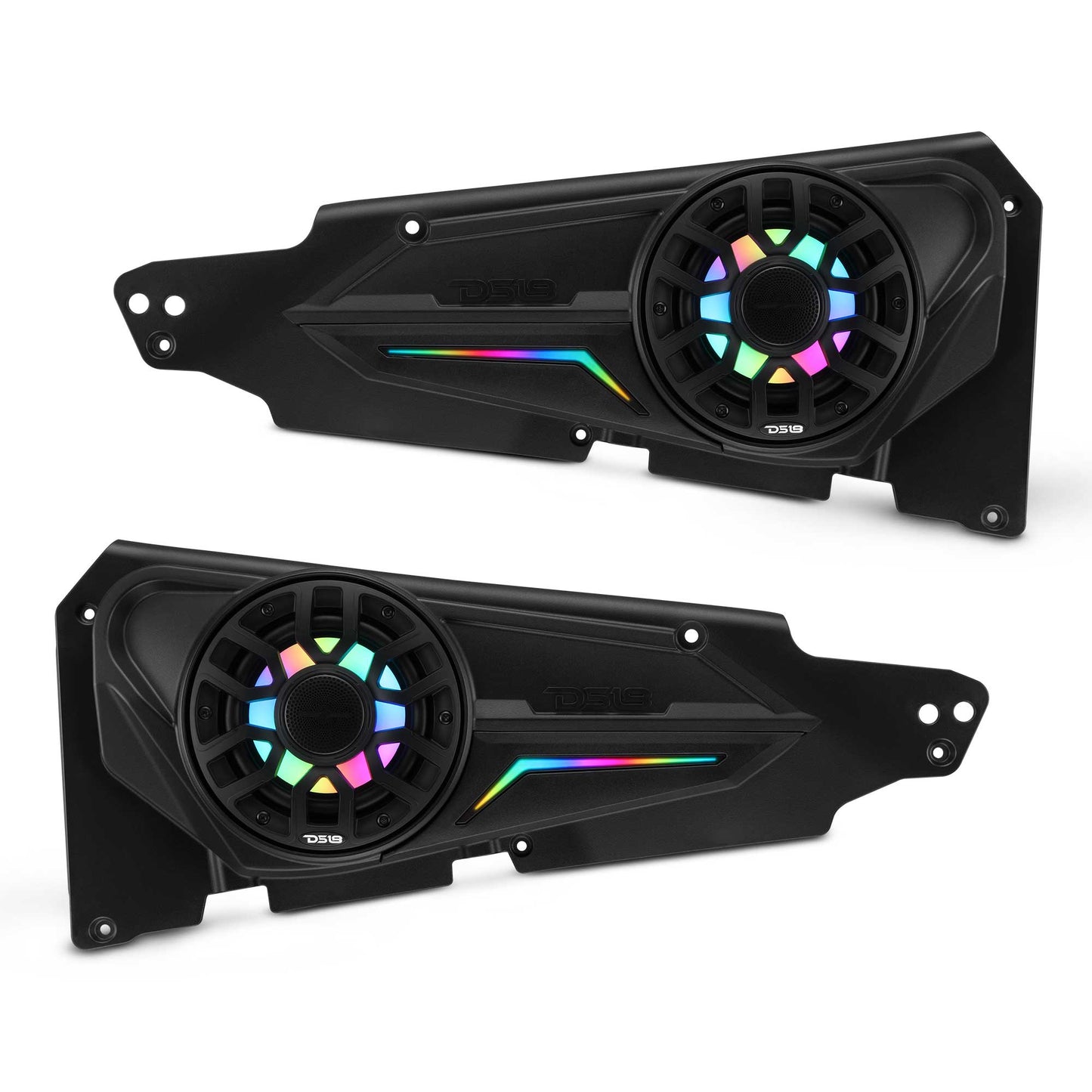 Polaris Front Door Panels Loaded with 6.5" NXL-iQ Coaxial Speakers for RZR-XP Models (2014-2023).