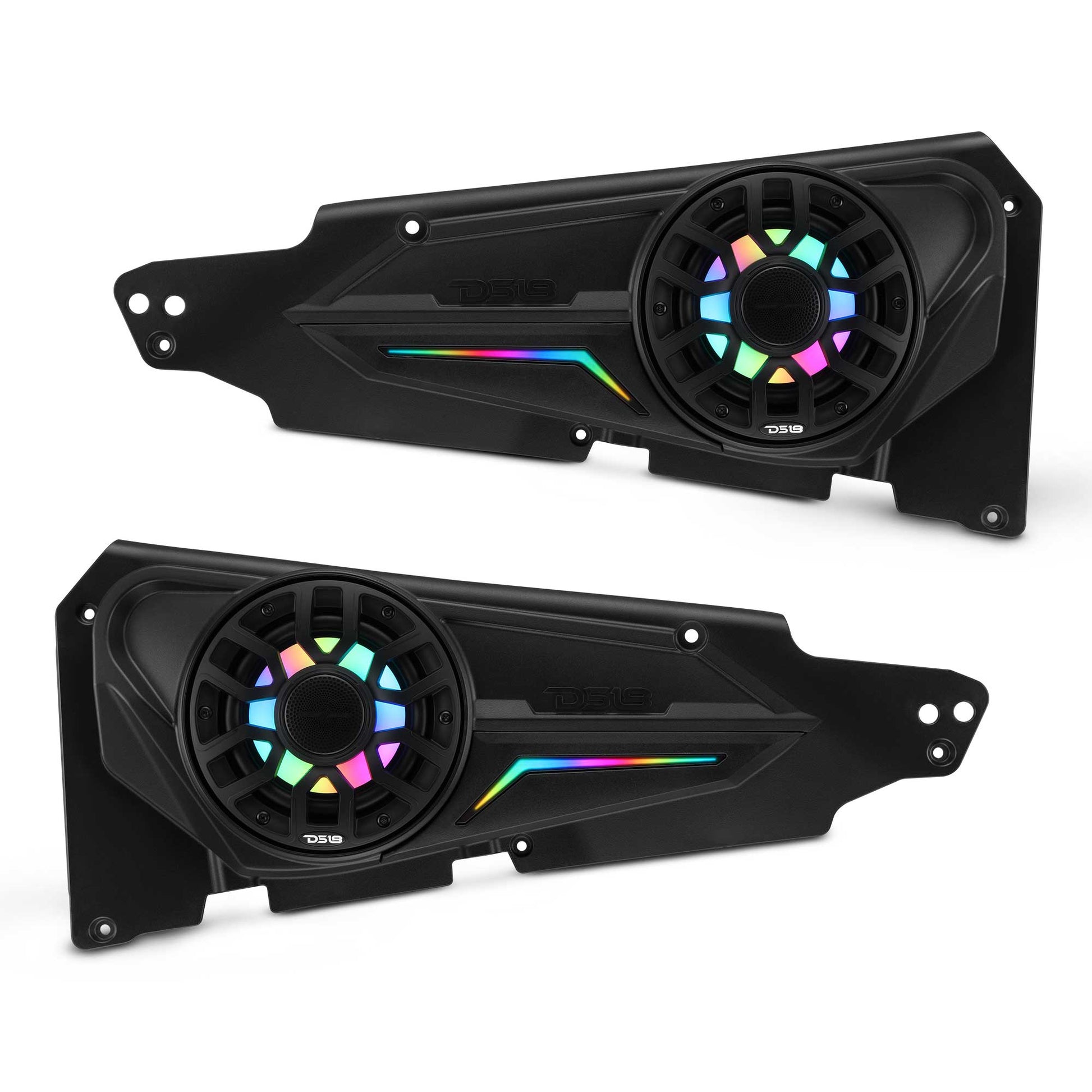 Polaris Front Door Panels Loaded with 6.5" NXL-iQ Coaxial Speakers for RZR-XP Models (2014-2023).