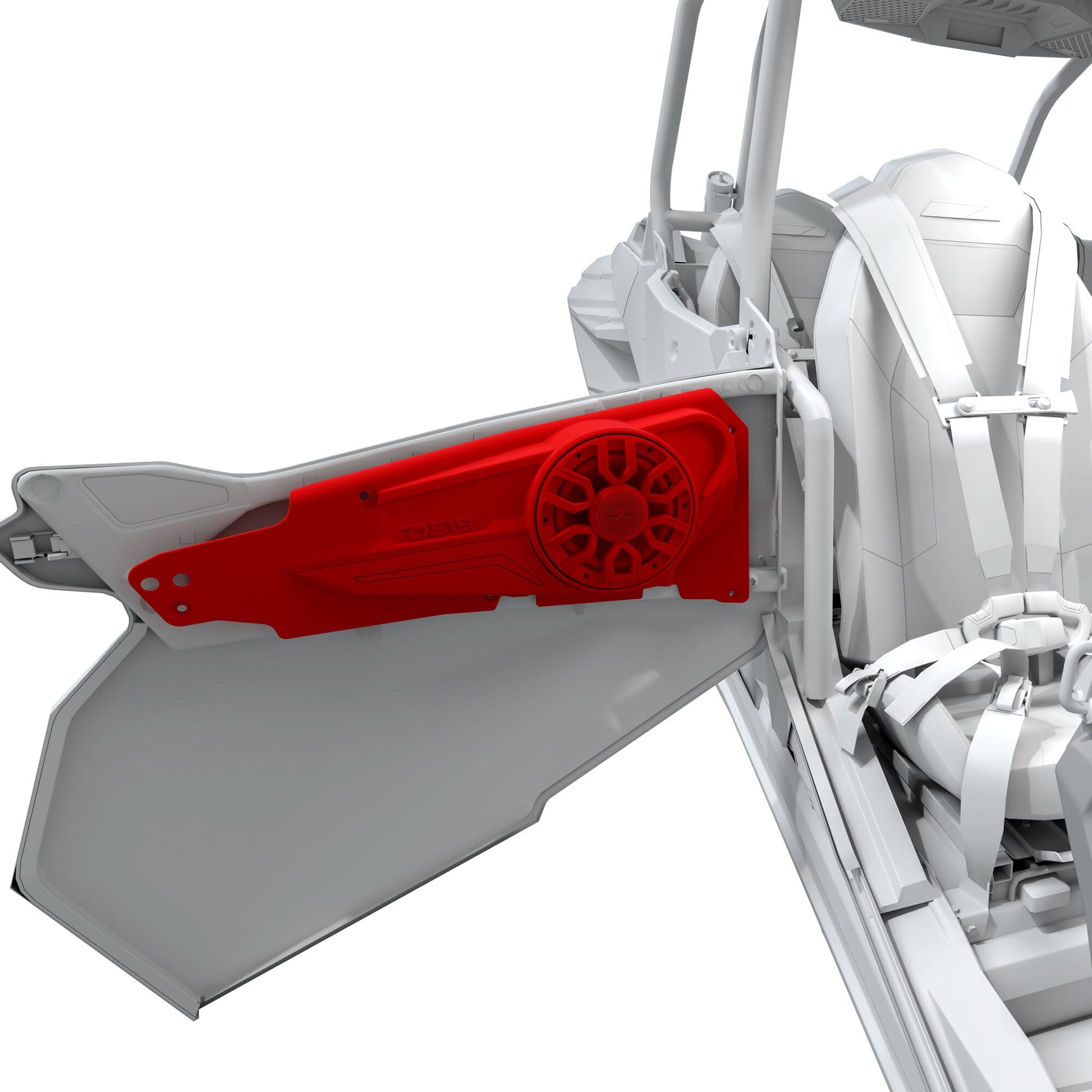 Polaris Front Door Panels Loaded with 6.5" NXL-iQ Coaxial Speakers for RZR-XP Models (2014-2023).