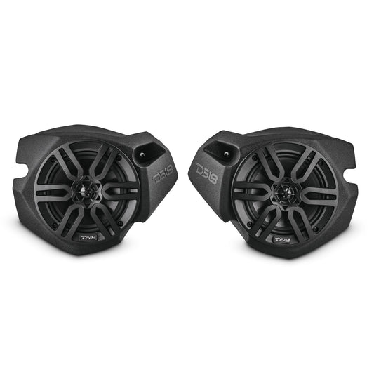 Polaris RZR Front Kick Panel Pods with 6.5” Active Speakers and Bluetooth.