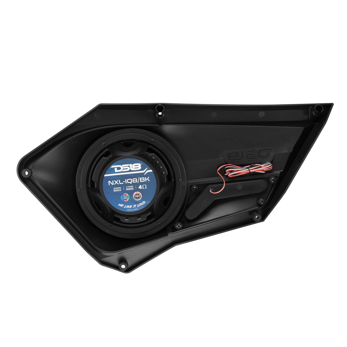 Polaris RZR Front Door Panels Loaded with NXL-IQ/BK 8" Coaxial Speakers.