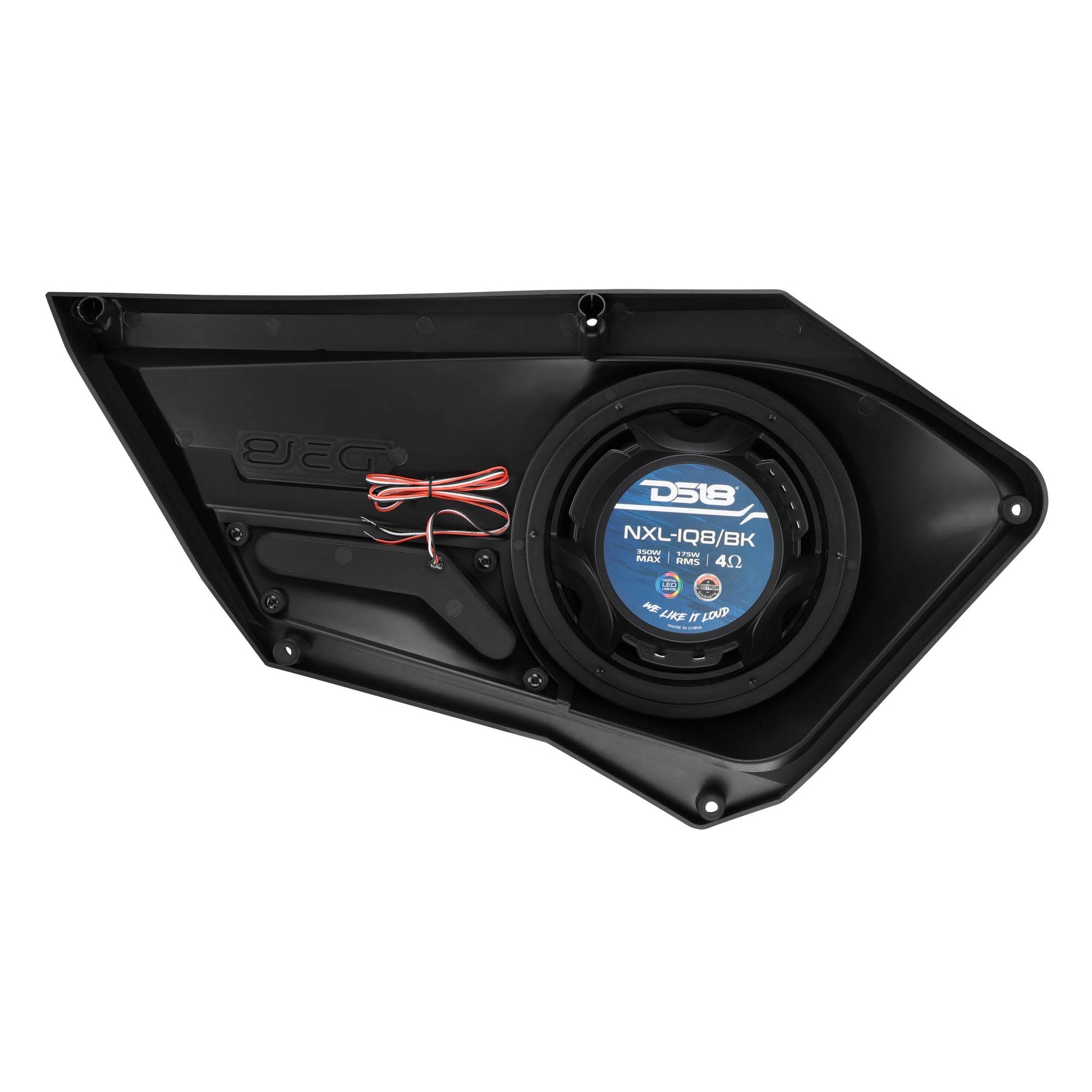 Polaris RZR Front Door Panels Loaded with NXL-IQ/BK 8" Coaxial Speakers.