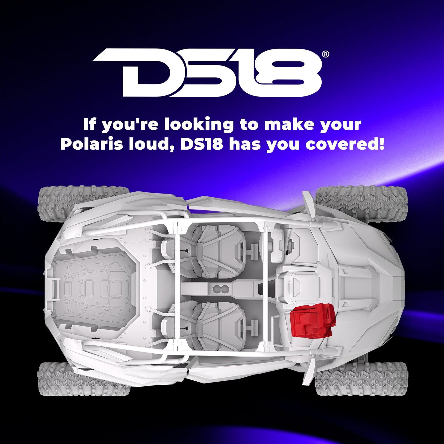 Polaris RZR Pro (2020–2024) Under-Dash 10” Subwoofer Enclosure – Loaded GEN-X10.4DCF | 600W RMS, Dual 4 Ohm | IP65 Water-Resistant.