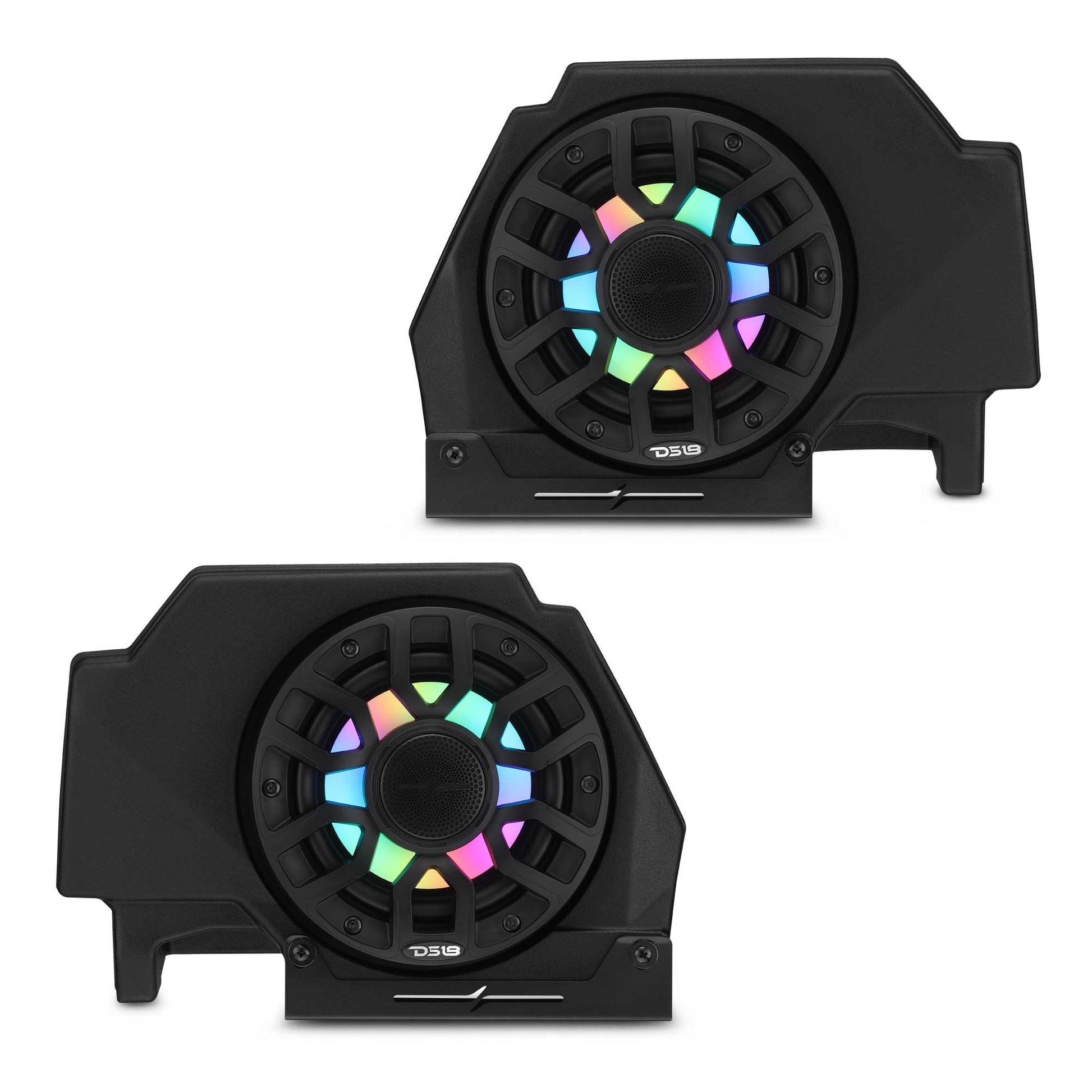 Polaris RZR-PRO 2020-2024 Rear Speaker Pods Loaded with NXL-iQ 6.5" Coaxial Speakers with Digital LED Lighting.