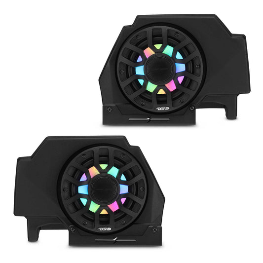 Polaris RZR-PRO 2020-2024 Rear Speaker Pods Loaded with NXL-iQ 6.5" Coaxial Speakers with Digital LED Lighting.