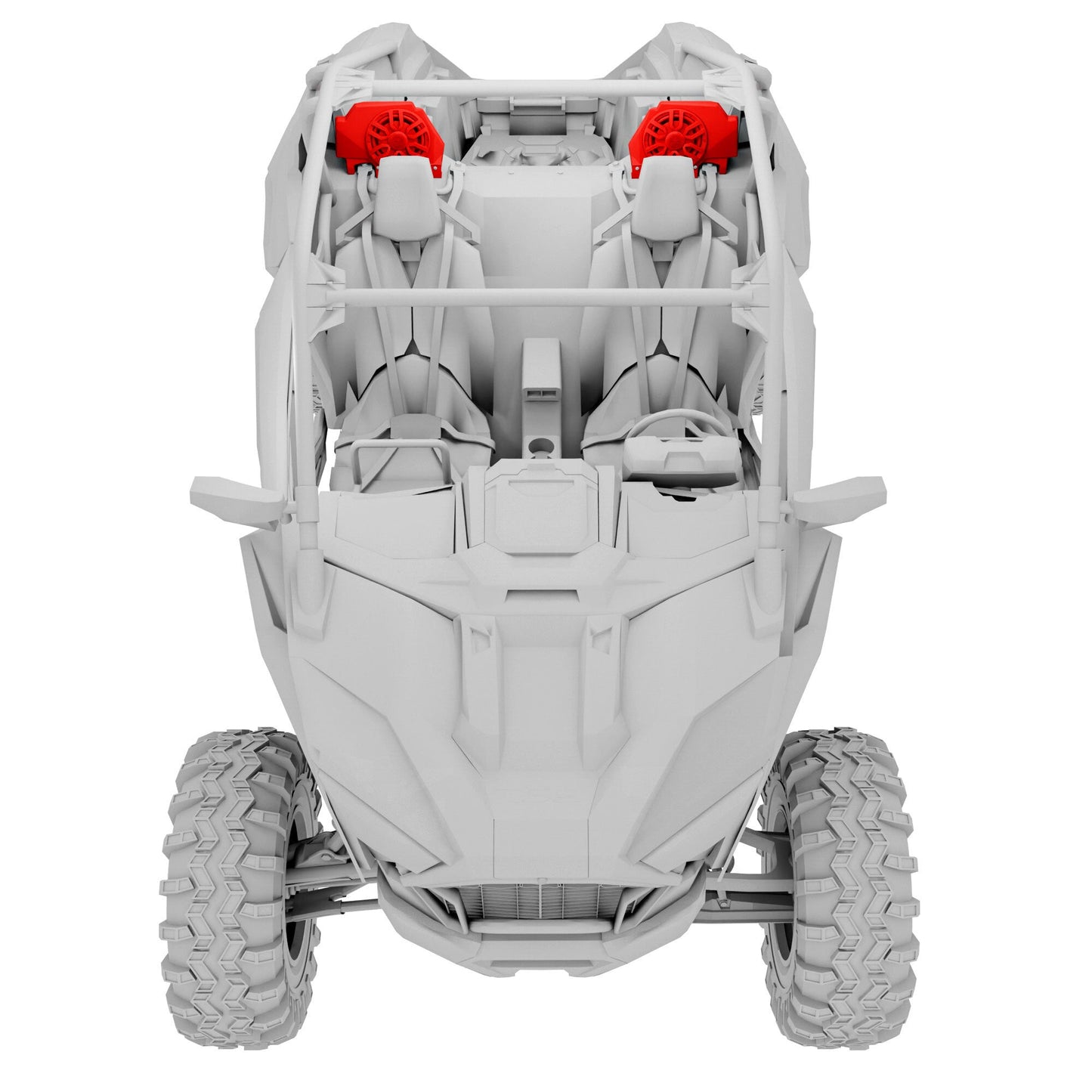 Polaris RZR-PRO 2020-2024 Rear Speaker Pods Loaded with NXL-iQ 6.5" Coaxial Speakers with Digital LED Lighting.