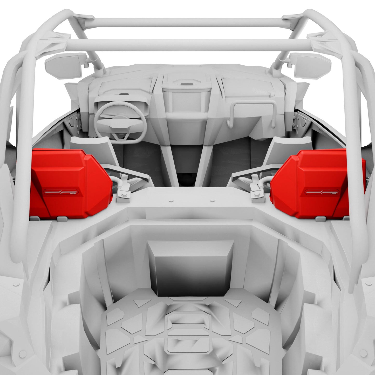 Polaris RZR-PRO 2020-2024 Rear Speaker Pods Loaded with NXL-iQ 6.5" Coaxial Speakers with Digital LED Lighting.