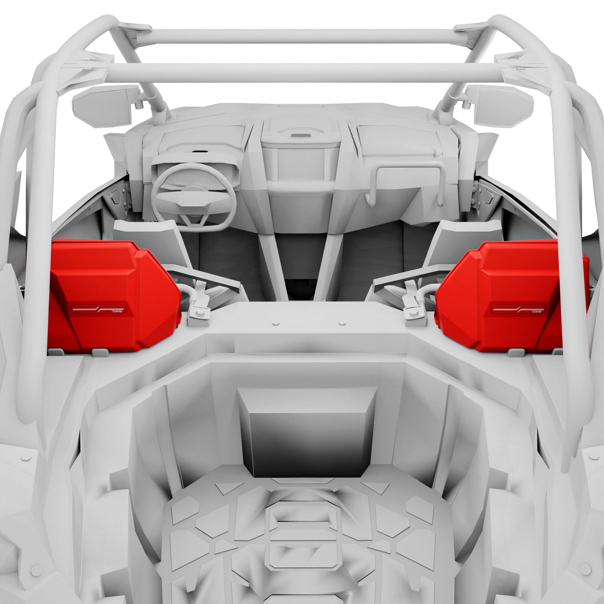 Polaris RZR-PRO 2020-2024 Rear Speaker Pods Loaded with NXL-iQ 6.5" Coaxial Speakers with Digital LED Lighting.