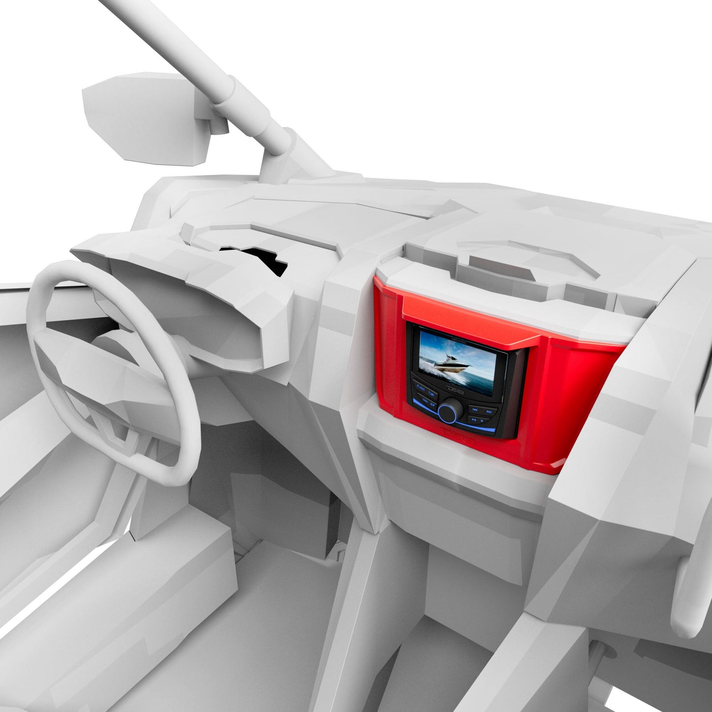 Polaris RZR Upper Dash Kit Compatible with MRX150 Head-Unit.
