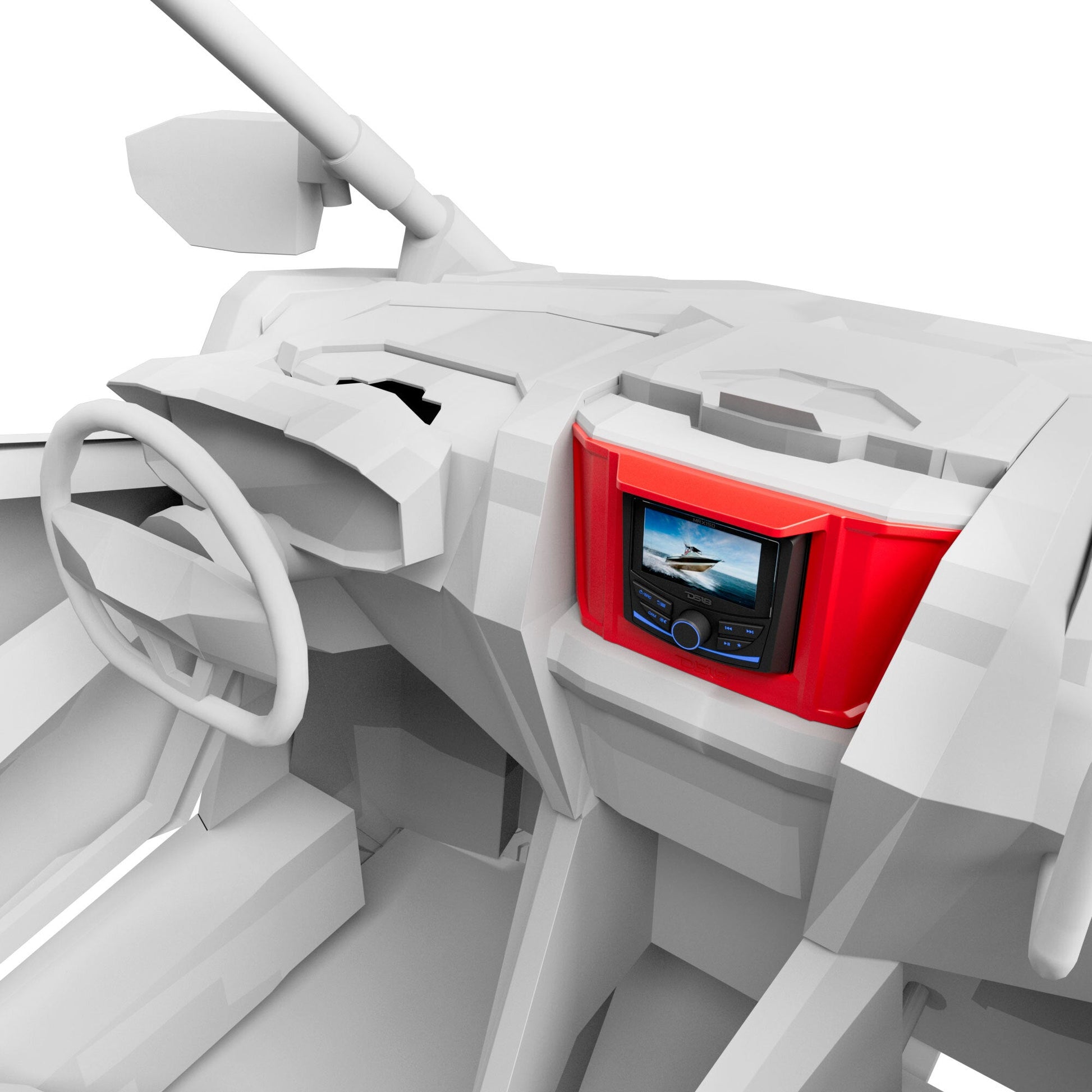 Polaris RZR Upper Dash Kit Compatible with MRX150 Head-Unit.