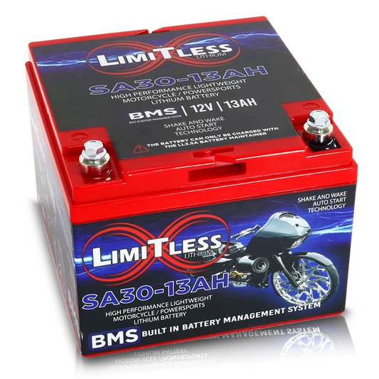 Limitless Lithium Shake Awake 30 Case 13Ah Smart Powersports Battery