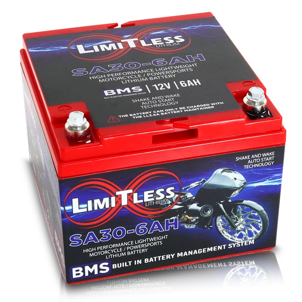 Limitless Lithium Shake Awake 30 Case 6Ah Smart Powersports Battery