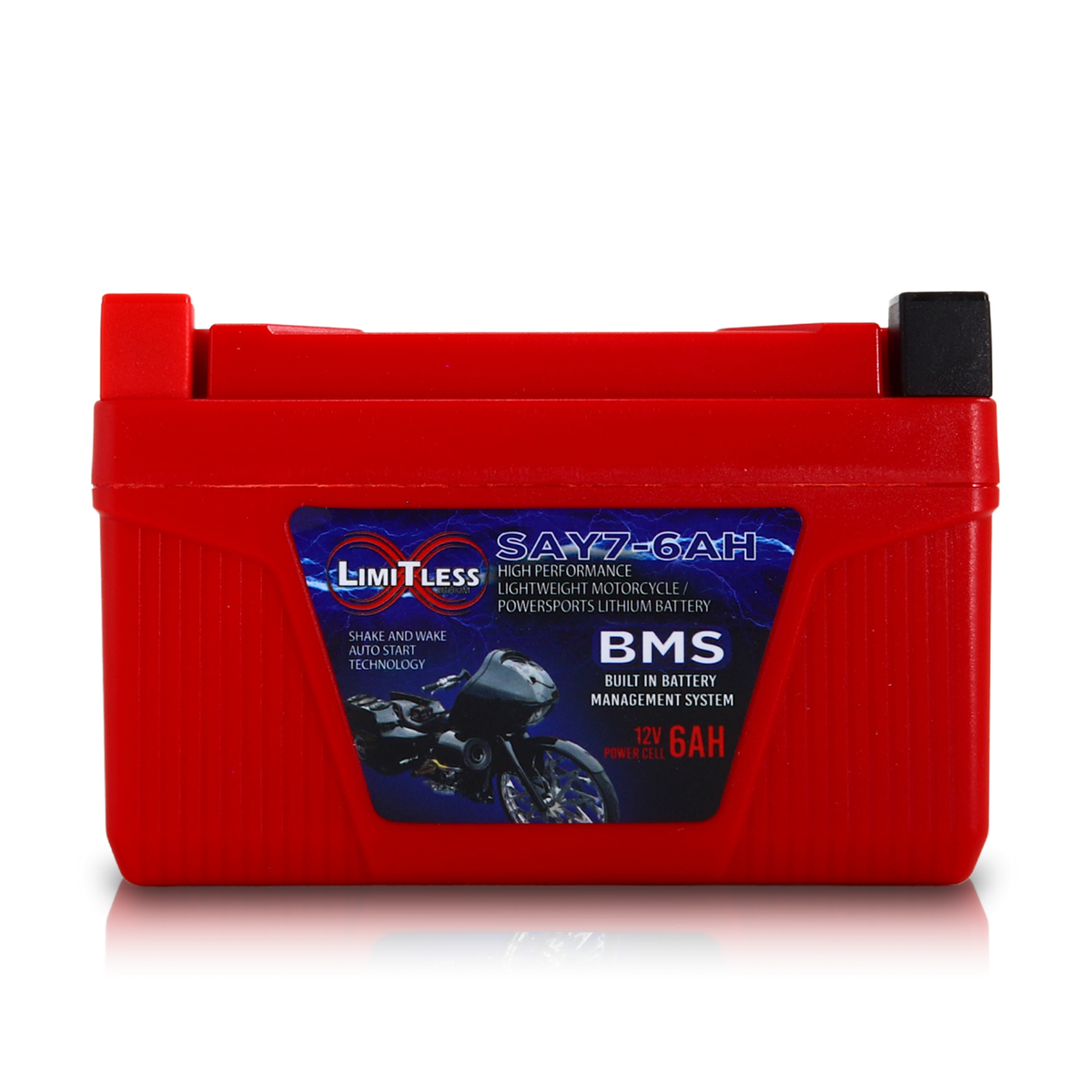Limitless Lithium Shake Awake Y7 Case 6Ah Smart Powersports Battery