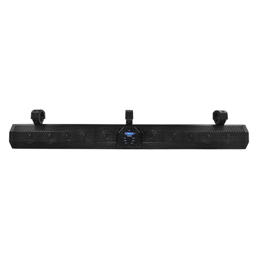 37" Marine Sound Bar Speaker System, 10 Speakers 1200 Watts, Bluetooth® v5.0, Rotating Control Panel.
