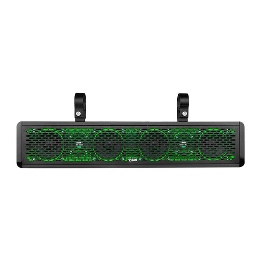 DS18 HYDRO SBAR25 25" Marine Water Resistant Sound Bar Speaker System RGB LED Lights 6 Speakers 600 Watts.