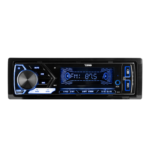 Single-DIN Digital Media Receiver Mech-Less Player, Bluetooth, Dual USB ,7 Volt Preouts.