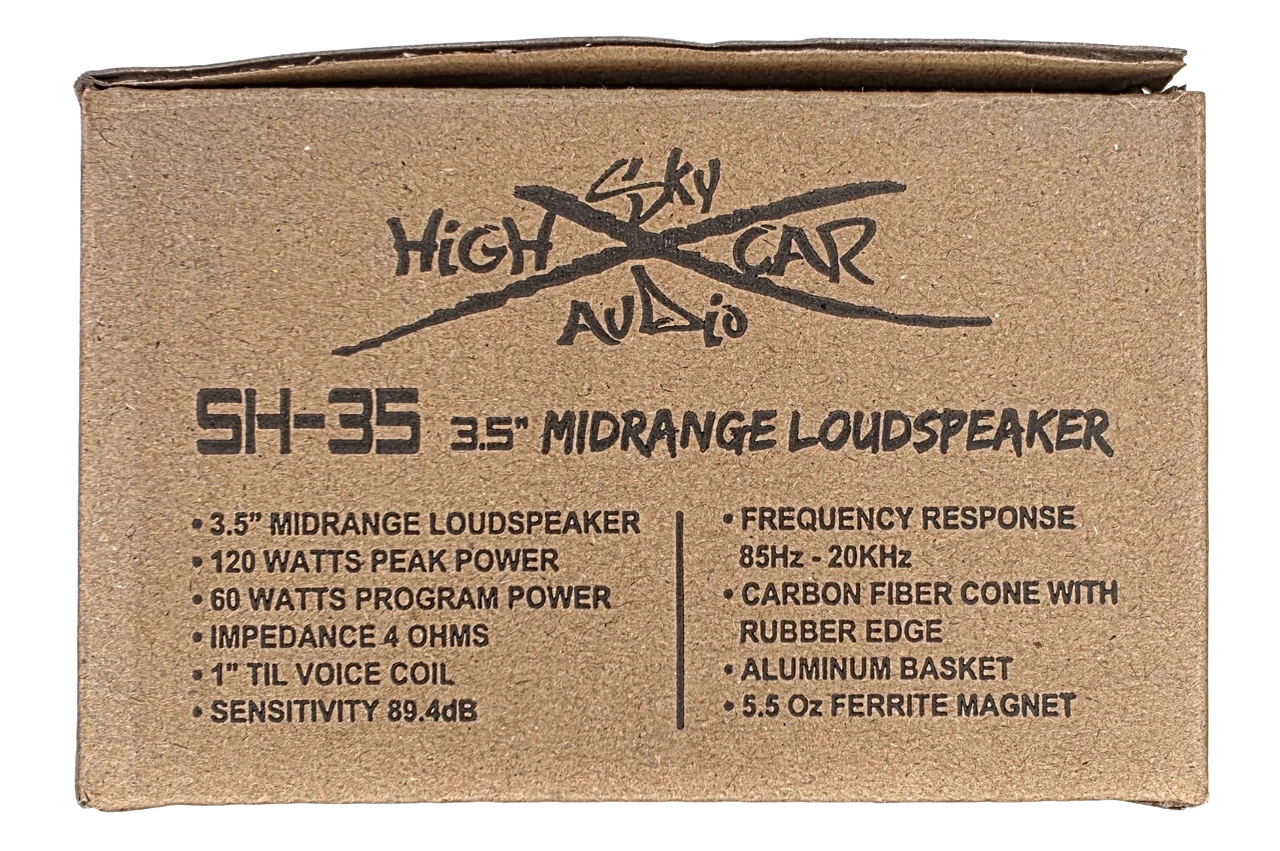 Sky High Car Audio SHCA 3.5" Midrange Speaker – 1" Voice Coil 4 Ohm (Pair) - Audio Sellerz