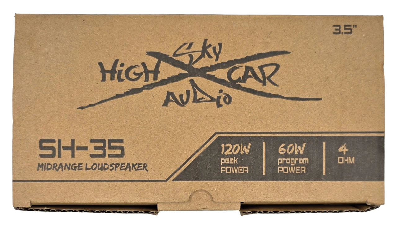 Sky High Car Audio SHCA 3.5" Midrange Speaker – 1" Voice Coil 4 Ohm (Pair) - Audio Sellerz