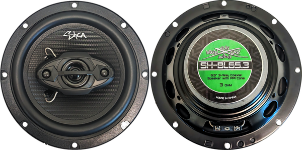 Sky High Car Audio BL65.3 6.5" Coaxial 3 Ohms Speakers Pair - Audio Sellerz