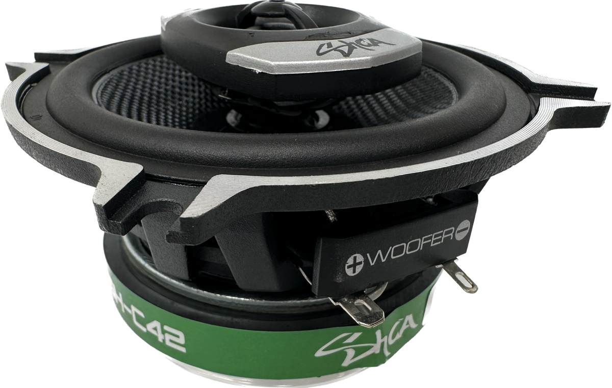 SHCA - C42 4" 2-way Coaxial Speakers (Pair) With Glass Fiber Cone and Pivoting Tweeter - Sold by Audio Sellerz