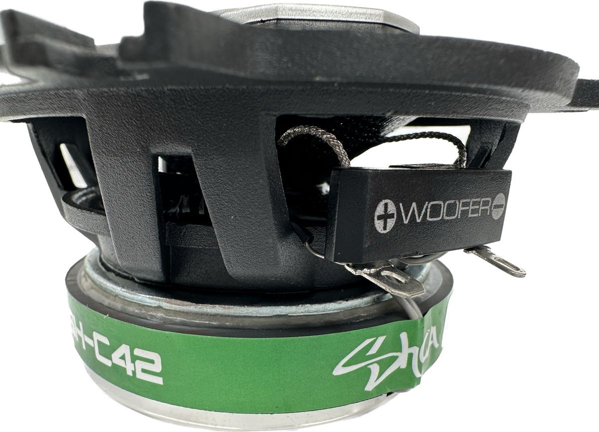 SHCA - C42 4" 2-way Coaxial Speakers (Pair) With Glass Fiber Cone and Pivoting Tweeter - Sold by Audio Sellerz
