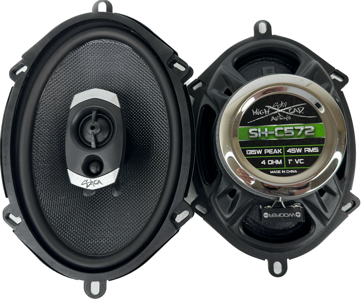 SHCA - C572 5x7" 2-way Coaxial Speakers (Pair) With Glass Fiber Cone - Sold by Audio Sellerz