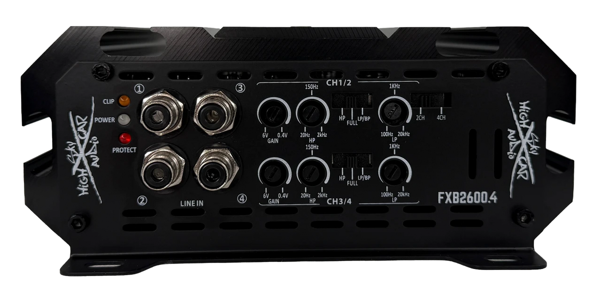 Sky High Car Audio FXB 2600.4 compact full-range 4-channel amplifier AudioSellerz