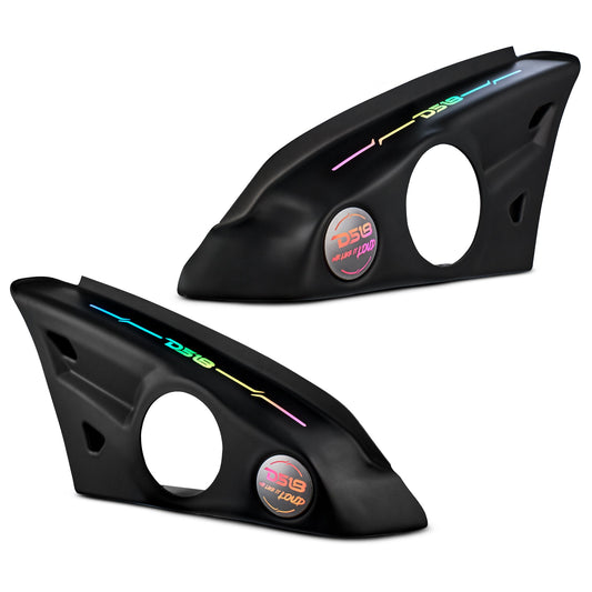 Polaris Slingshot Arm Rest Empty Enclosure With Digital Led Lights fits 2 x 6.5" Speakers  | 2015 - Current.