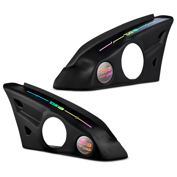 Polaris Slingshot Arm Rest Empty Enclosure With Digital Led Lights fits 2 x 6.5" Speakers  | 2015 - Current.