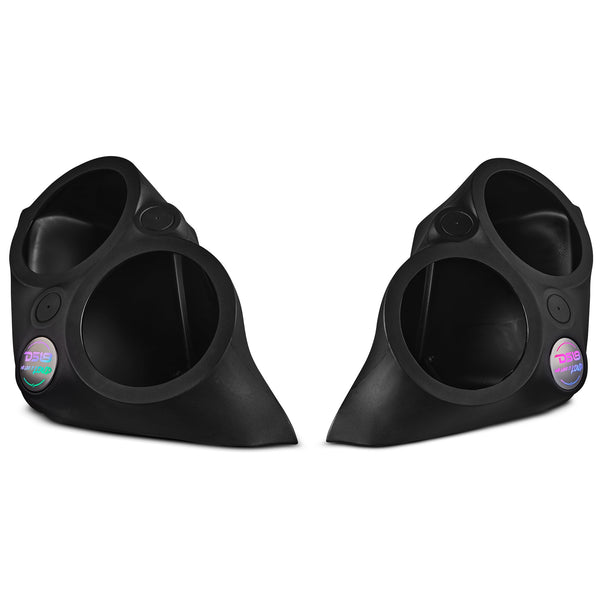 Polaris Slingshot Front Fender Dual 8" Speaker Pods With Digital LED Lighting.