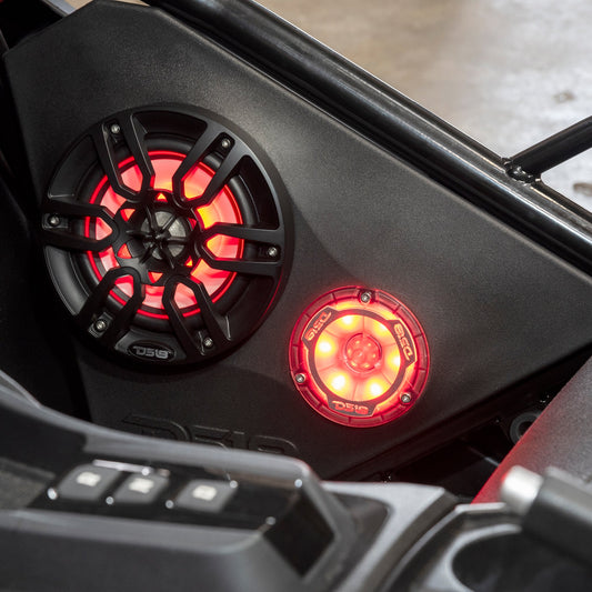 Polaris Slingshot Front Kick Panel 2 X 6.5" Enclosure with NXL-6/BK and PRO-TW1L | 2015 - Current.