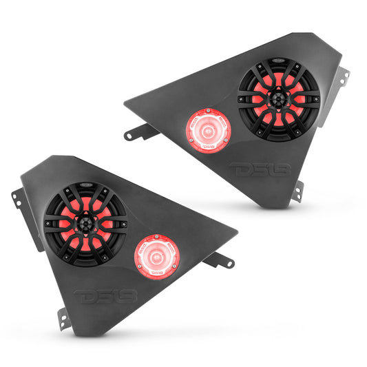 Polaris Slingshot Front Kick Panel 2 X 6.5" Enclosure with NXL-6/BK and PRO-TW1L | 2015 - Current.