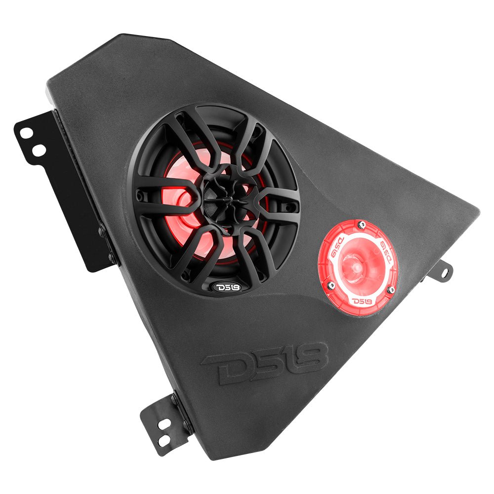 Polaris Slingshot Front Kick Panel 2 X 6.5" Enclosure with NXL-6/BK and PRO-TW1L | 2015 - Current