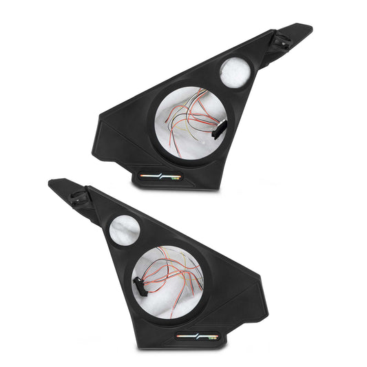 Polaris Slingshot Front Kick Panel Speaker Pods – Empty Enclosure for 8" Speakers and 3.8" Tweeters | 2020 - Current.