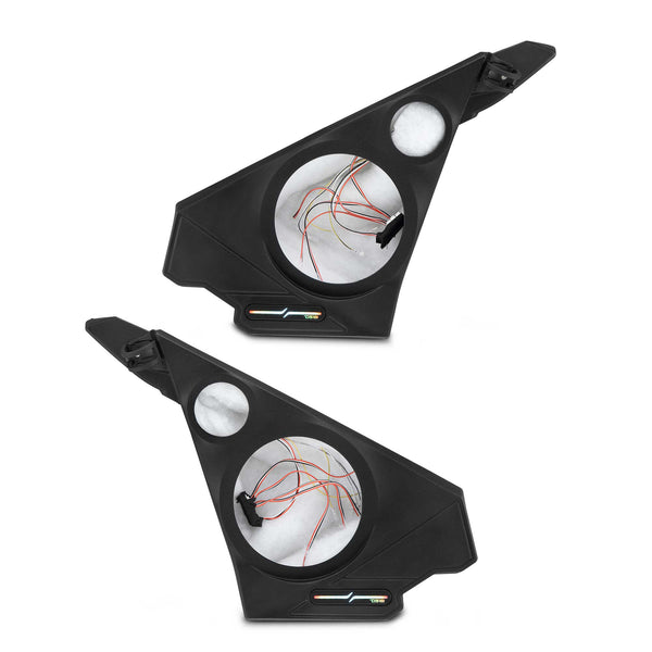 Polaris Slingshot Front Kick Panel Speaker Pods – Empty Enclosure for 8" Speakers and 3.8" Tweeters | 2020 - Current.
