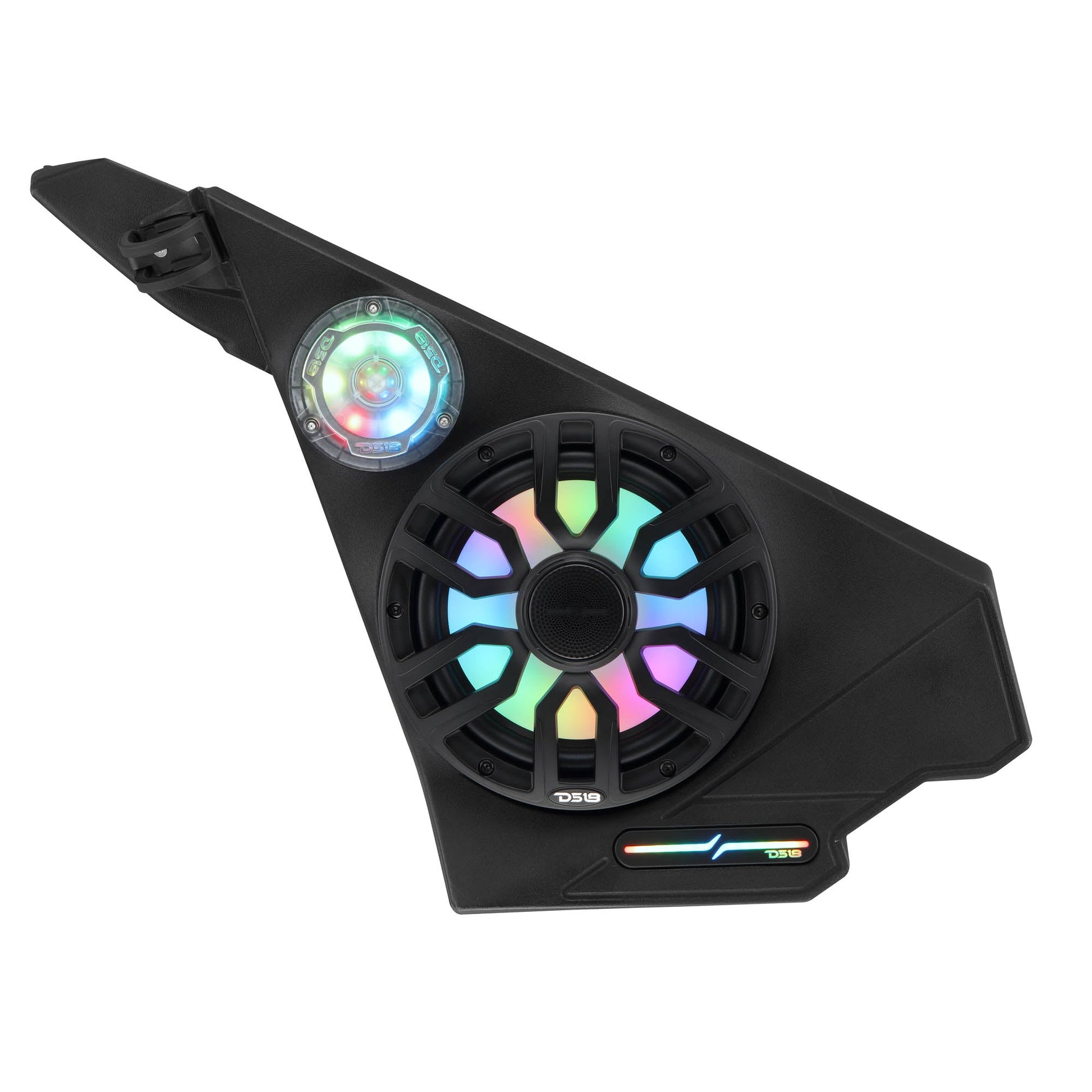 Polaris Slingshot Front Kick Panel Speaker Pods – Loaded with 8" NXL-IQ8/BK Speakers, PRO-TW1LD Tweeters & Digital LED Lights | 2020 - Current.
