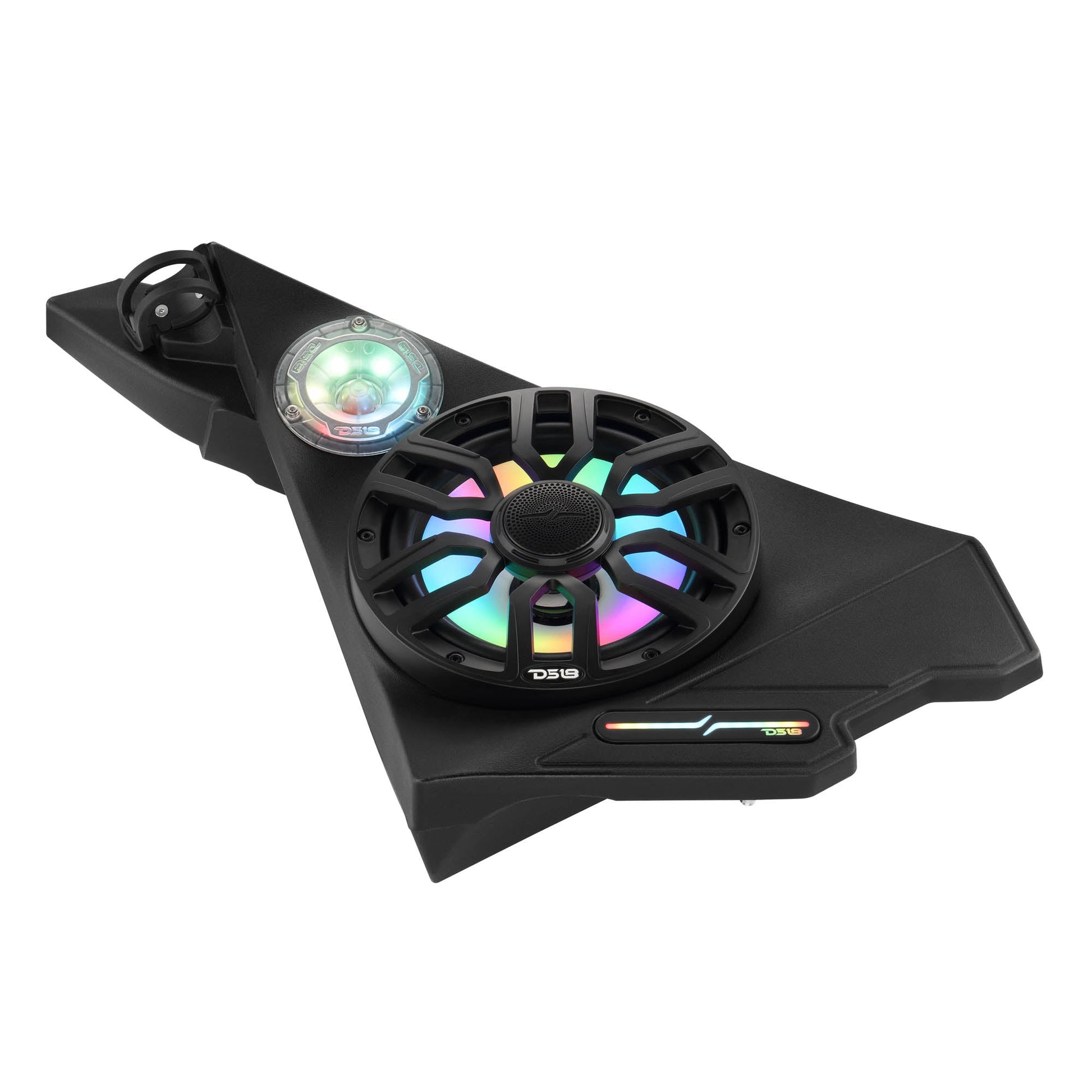 Polaris Slingshot Front Kick Panel Speaker Pods – Loaded with 8" NXL-IQ8/BK Speakers, PRO-TW1LD Tweeters & Digital LED Lights | 2020 - Current.