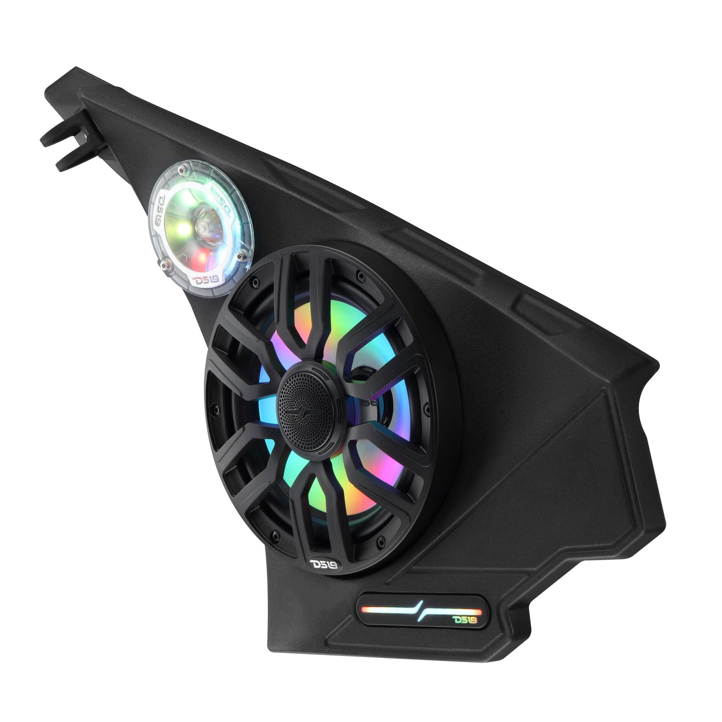 Polaris Slingshot Front Kick Panel Speaker Pods – Loaded with 8" NXL-IQ8/BK Speakers, PRO-TW1LD Tweeters & Digital LED Lights | 2020 - Current.