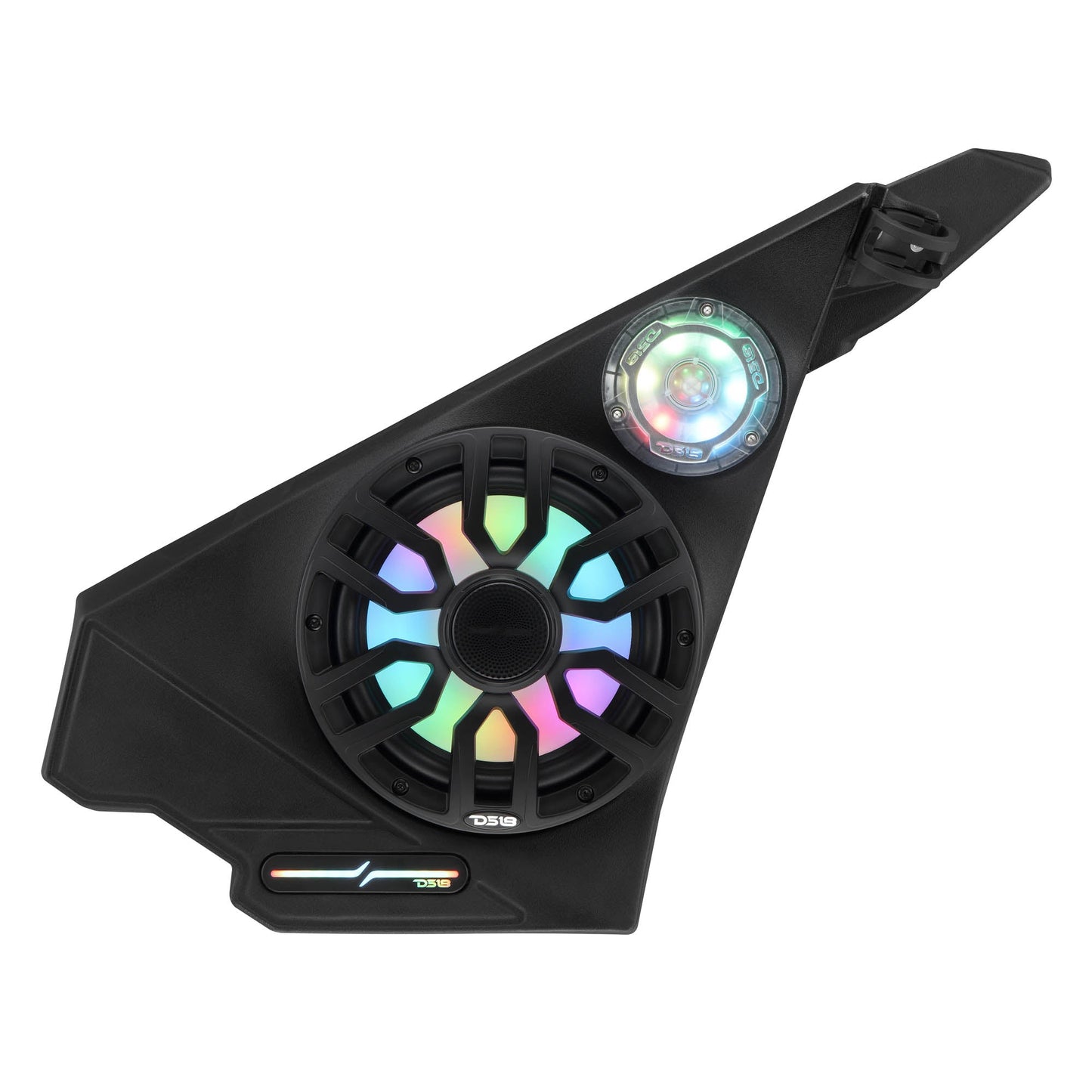Polaris Slingshot Front Kick Panel Speaker Pods – Loaded with 8" NXL-IQ8/BK Speakers, PRO-TW1LD Tweeters & Digital LED Lights | 2020 - Current.