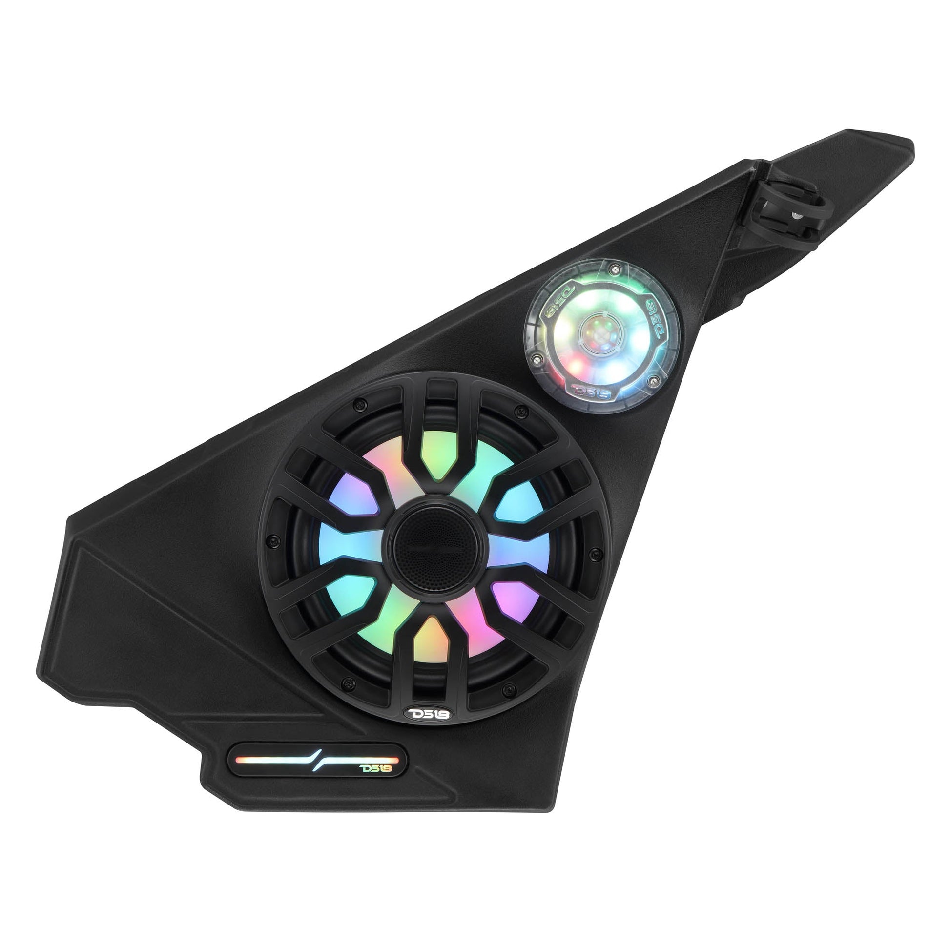 Polaris Slingshot Front Kick Panel Speaker Pods – Loaded with 8" NXL-IQ8/BK Speakers, PRO-TW1LD Tweeters & Digital LED Lights | 2020 - Current.