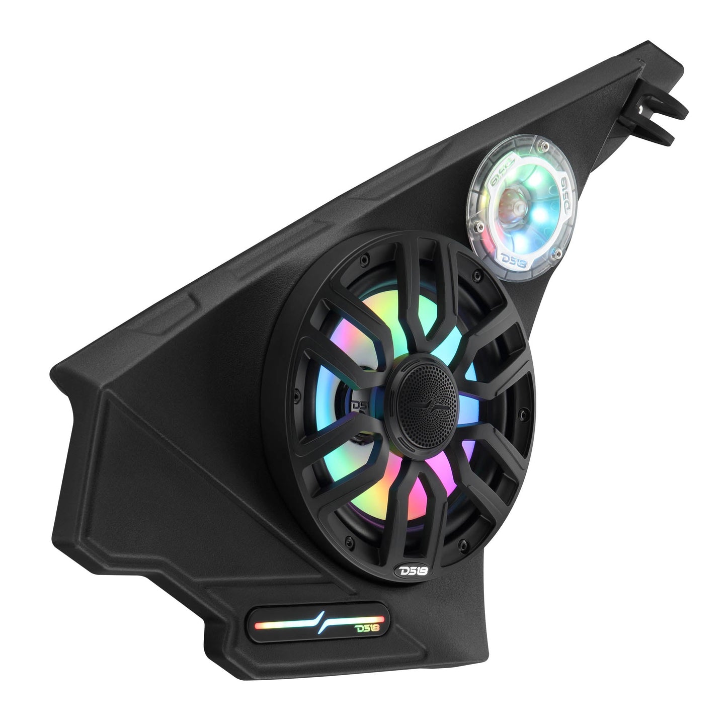 Polaris Slingshot Front Kick Panel Speaker Pods – Loaded with 8" NXL-IQ8/BK Speakers, PRO-TW1LD Tweeters & Digital LED Lights | 2020 - Current.