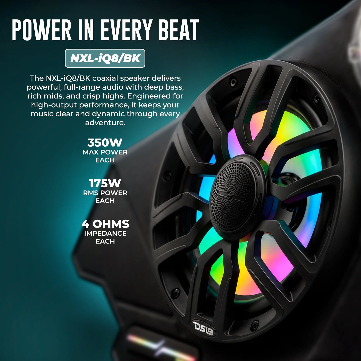 Polaris Slingshot Front Kick Panel Speaker Pods – Loaded with 8" NXL-IQ8/BK Speakers, PRO-TW1LD Tweeters & Digital LED Lights | 2020 - Current.