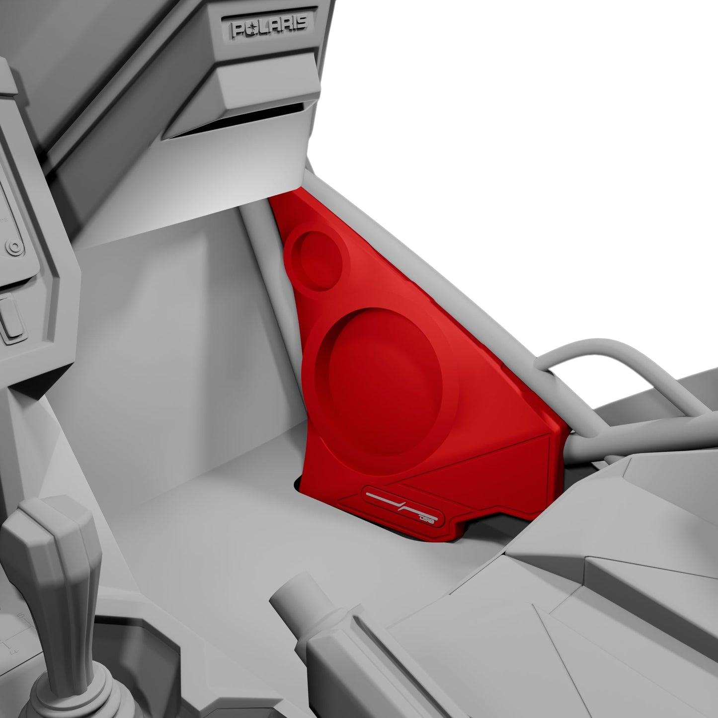 Polaris Slingshot Front Kick Panel Speaker Pods – Empty Enclosure for 8" Speakers and 3.8" Tweeters | 2020 - Current.
