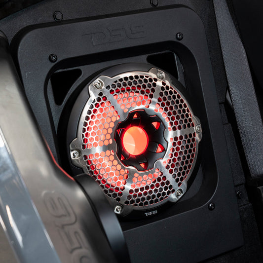 Polaris Slingshot Rear Subwoofer Enclosure Loaded | NXL-10SUB/BK and RGB LED Lights | Fits Either Passenger or Driver Side | 2015 - Current.