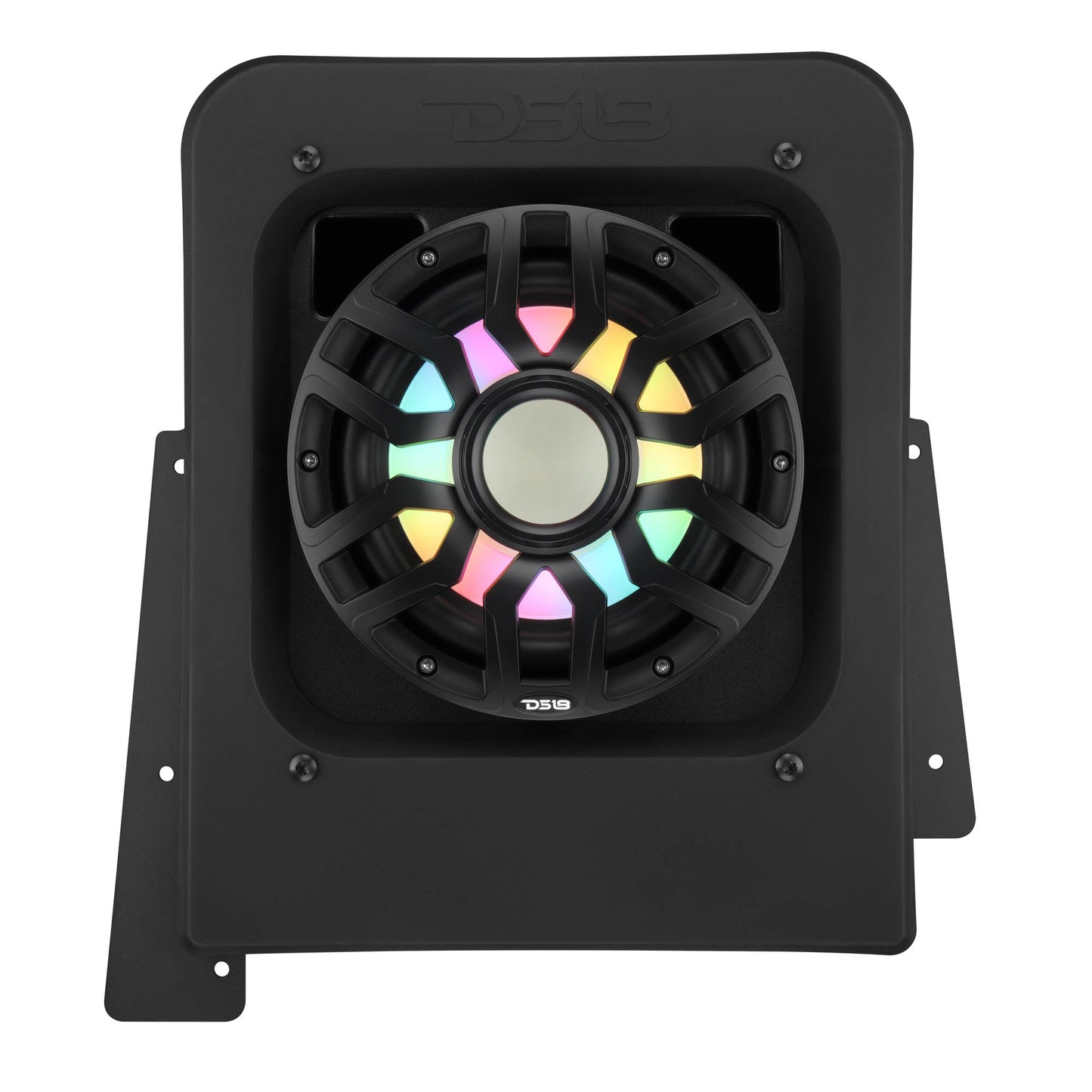 Polaris Slingshot Rear Subwoofer Enclosure Loaded with NXL-IQSUB10/BK and Digital LED Lights | Fits Either Passenger or Driver Side | 2015 - Current.