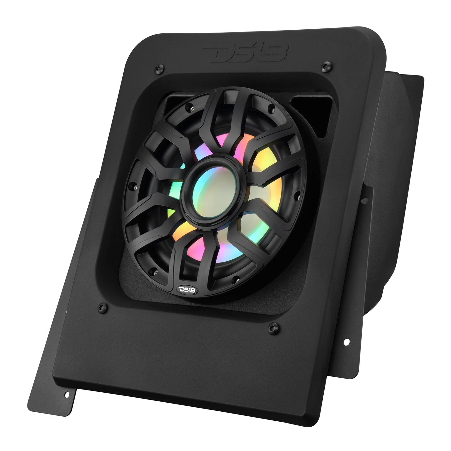 Polaris Slingshot Rear Subwoofer Enclosure Loaded with NXL-IQSUB10/BK and Digital LED Lights | Fits Either Passenger or Driver Side | 2015 - Current.