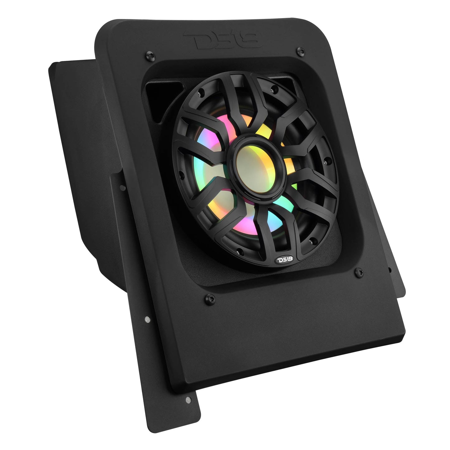 Polaris Slingshot Rear Subwoofer Enclosure Loaded with NXL-IQSUB10/BK and Digital LED Lights | Fits Either Passenger or Driver Side | 2015 - Current.